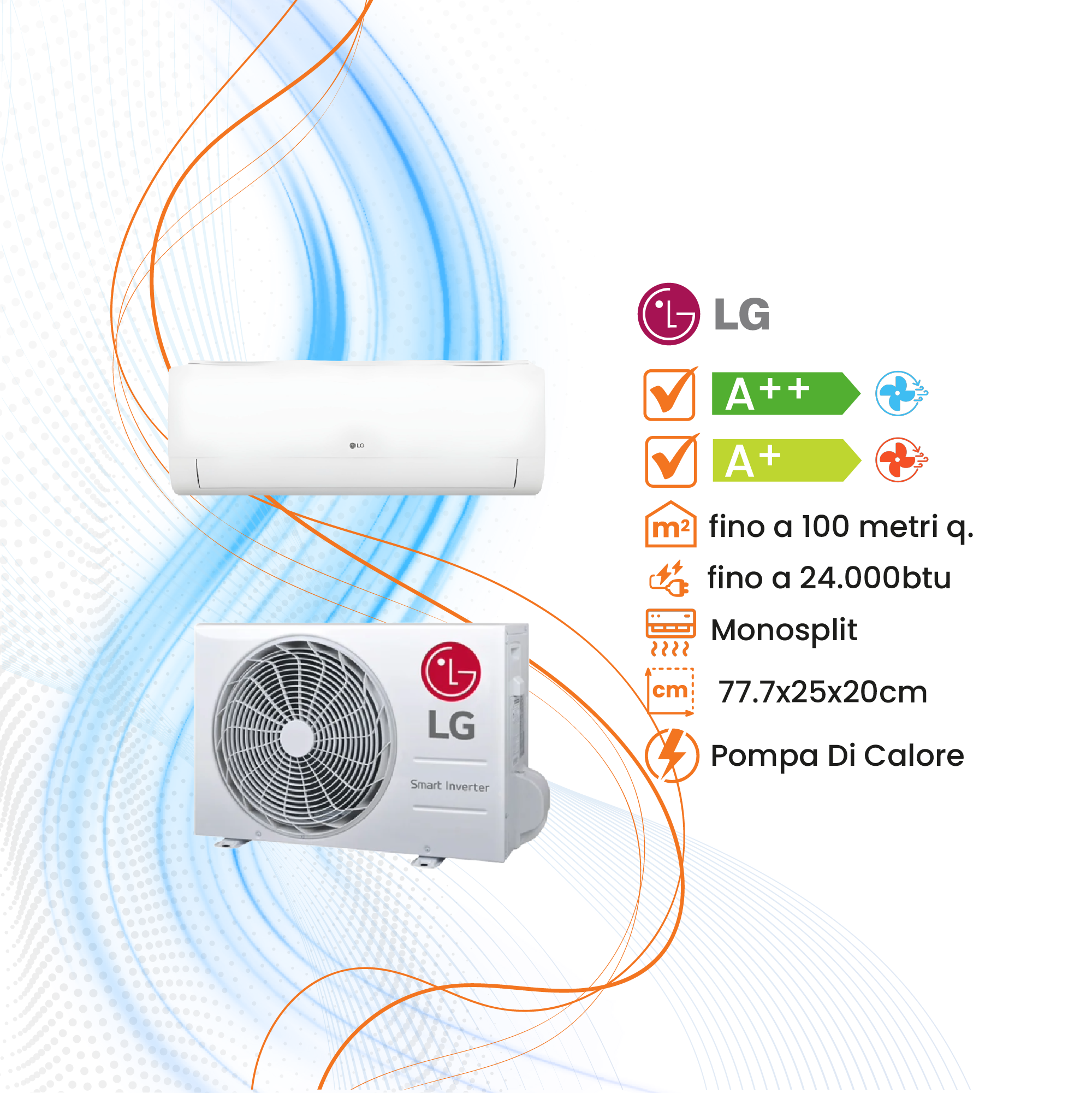Climatizzatore LG Libero Inverter R-32 - Climaprime