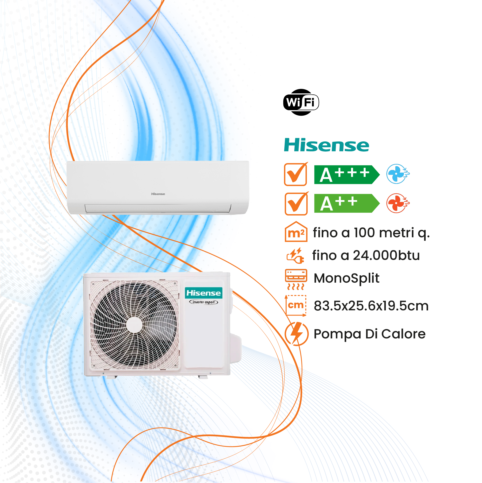 Climatizzatore Hisense Energy Ultra Inverter R-32 WiFi - Climaprime