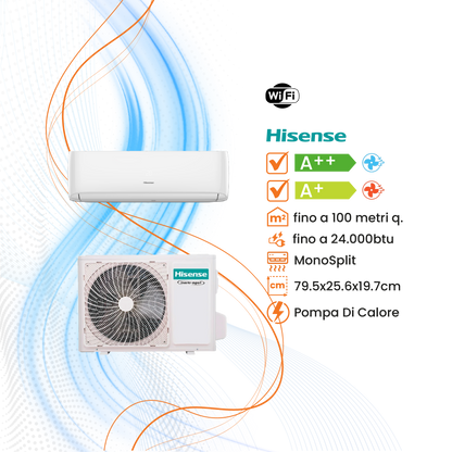 Climatizzatore Hisense Hi Comfort Inverter R-32 WiFi - Climaprime