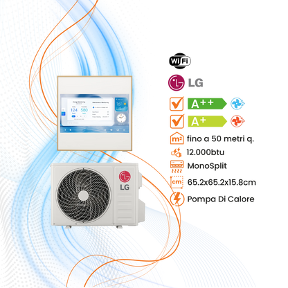 Climatizzatore LG ArtCool Gallery LCD Inverter R-32 WiFi - Climaprime