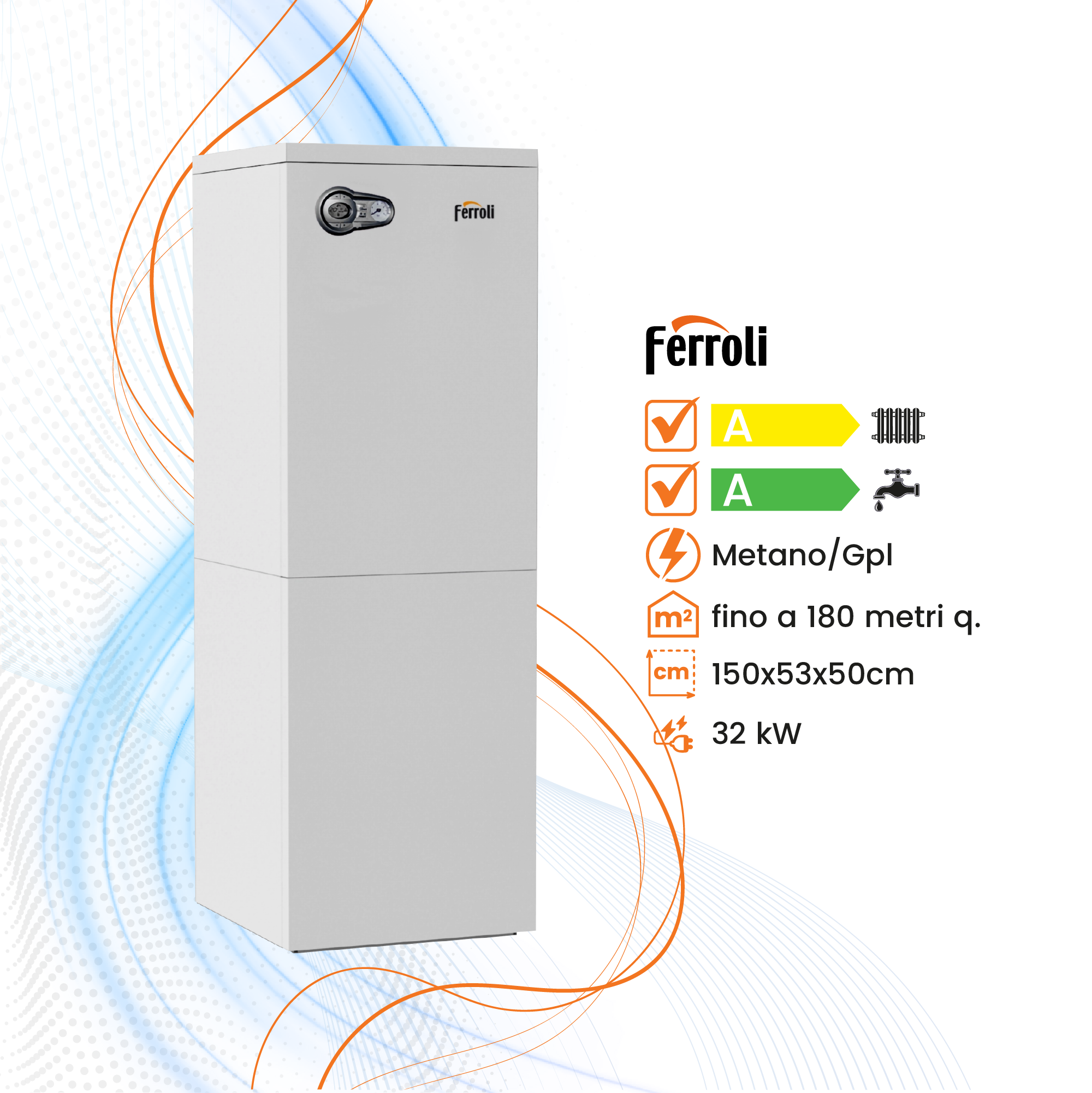 Caldaia Ferroli Bluehelix B S K 100 a Condensazione - Climaprime