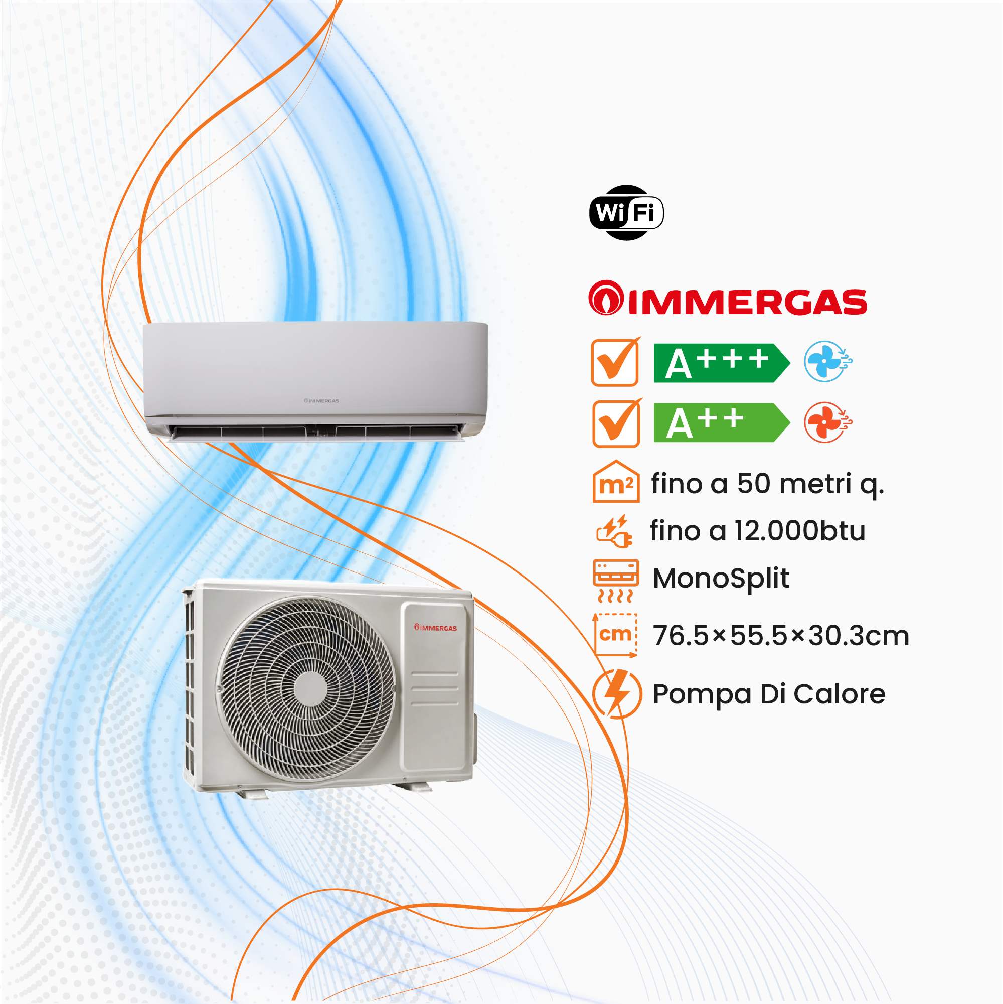 Climatizzatore Immergas Gotha Mono Inverter R-32 WiFi
