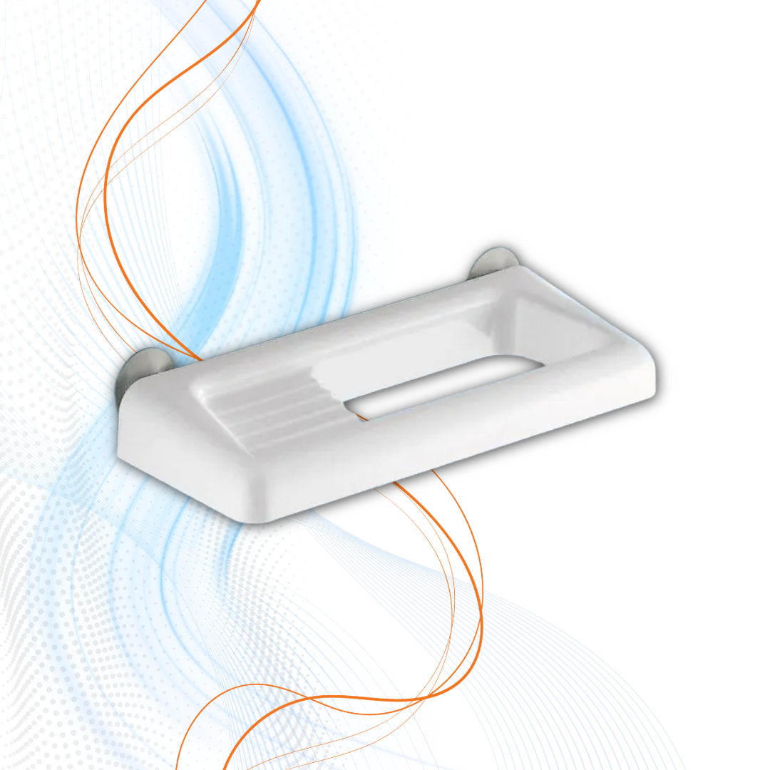 Porta Sapone Gedy Con Porta Salviette Serie Junior In ABS Bianco