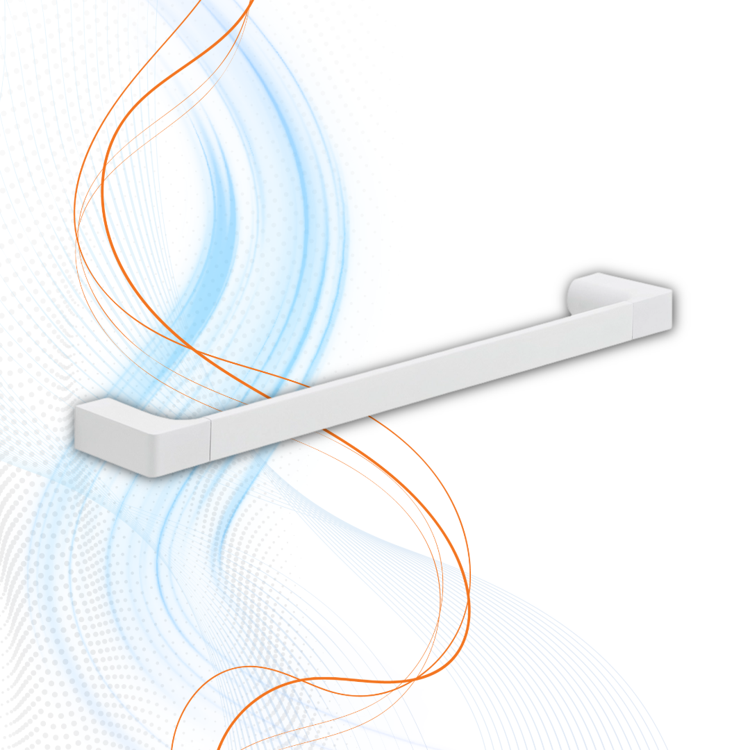 Porta Salviette Gedy Serie Pirenei In Ottone Bianco Matt