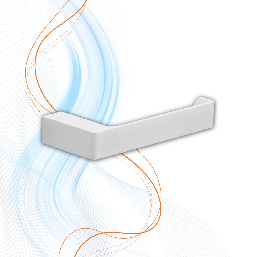 Porta Rotolo Gedy Serie Pirenei In Ottone Bianco Matt