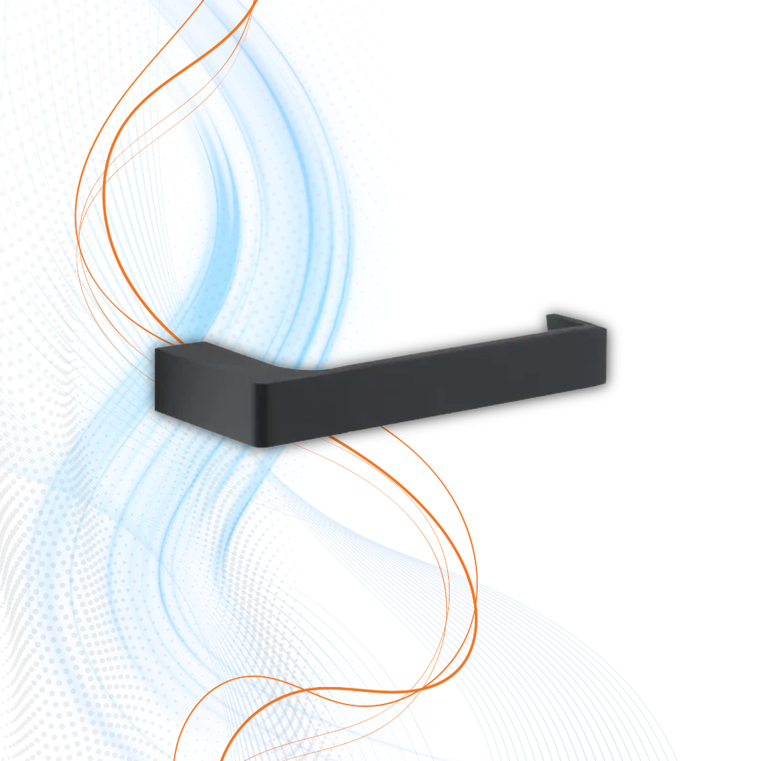 Porta Rotolo Gedy Serie Pirenei In Ottone Nero Matt