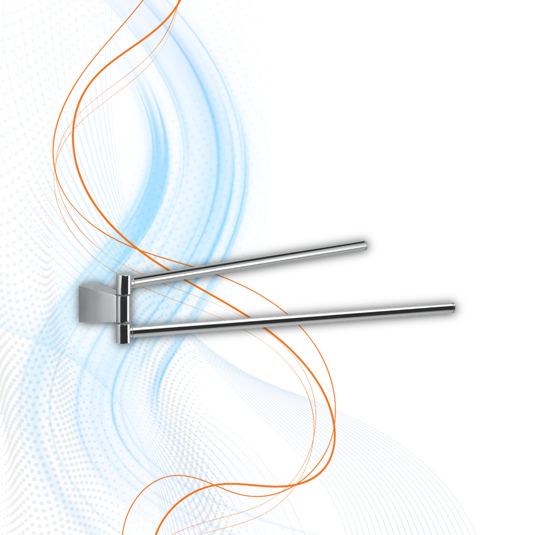 Porta Salviette A Snodo Cromato Gedy Serie Tonga In Acciaio Inox