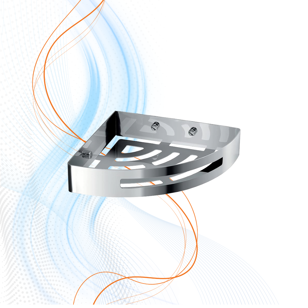 Porta Oggetti Angolare Nerva Cromato Gedy