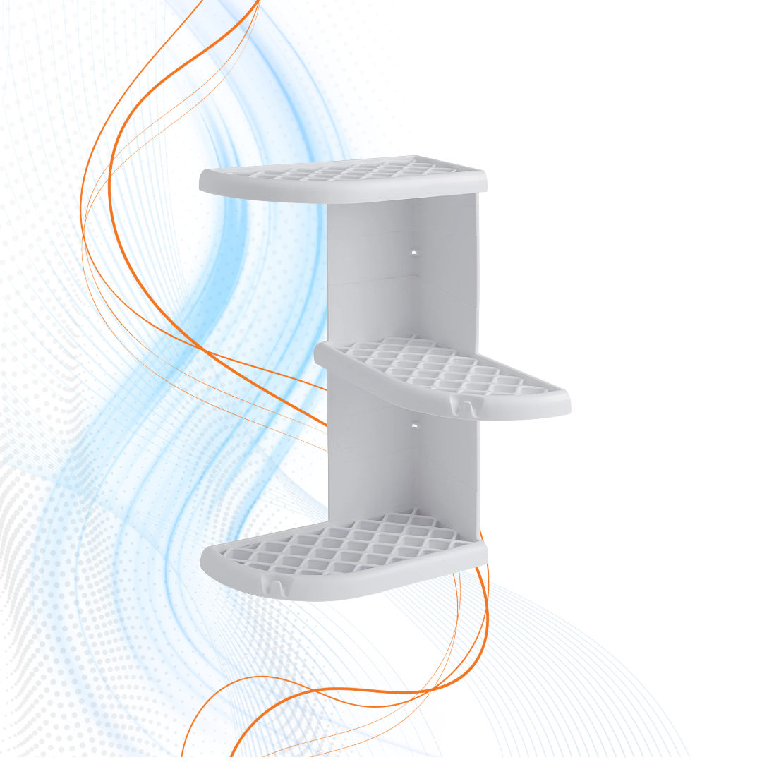 Porta Oggetti Angolare Oscar Bianco Gedy