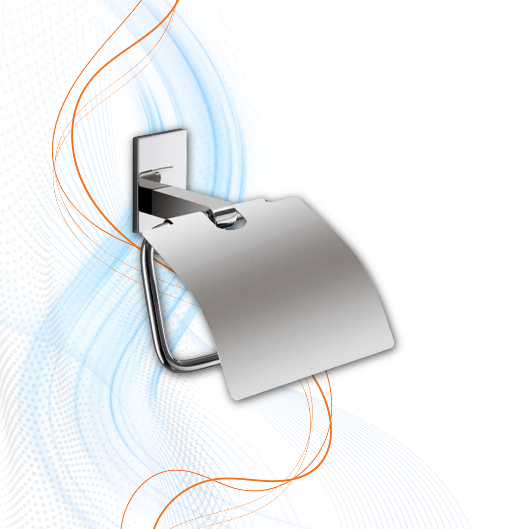 Porta Rotolo Coperto Gedy Serie Maine In Acciaio Inox