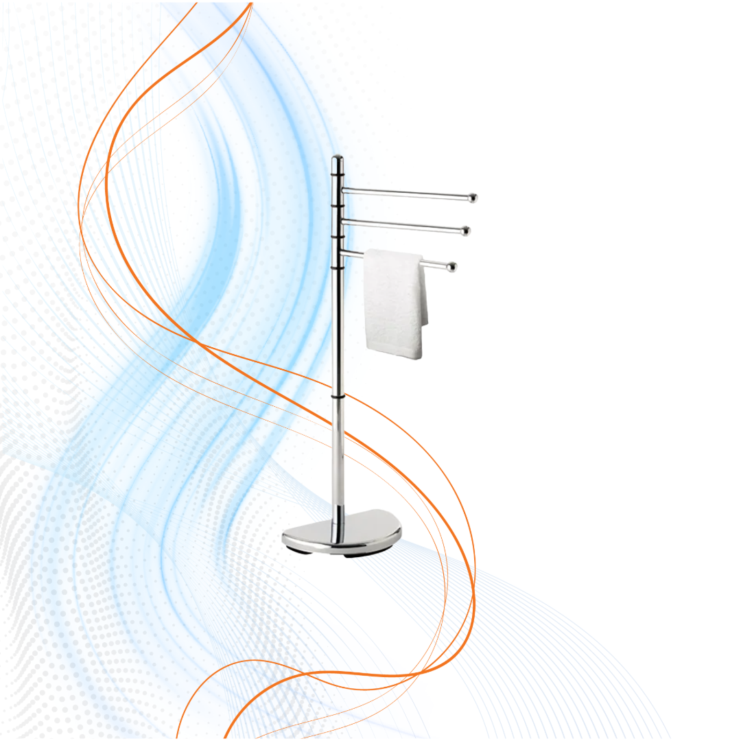 Piantana Portasciugamani Hibiscus Cromato Gedy