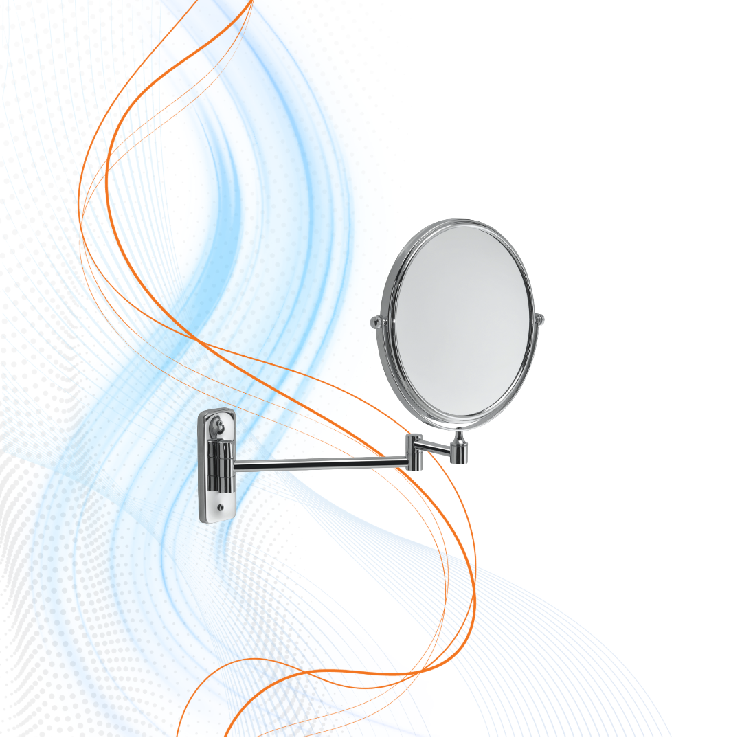 Specchio Ingranditore E Non Bifacciale Gaia Cromato Gedy