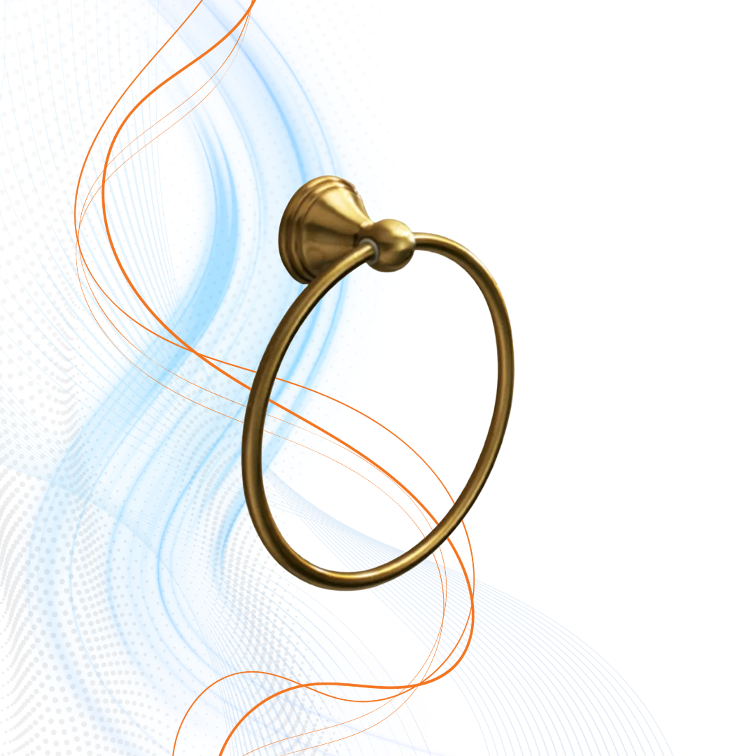 Porta Salviette Gedy In Bronzo Ad Anello