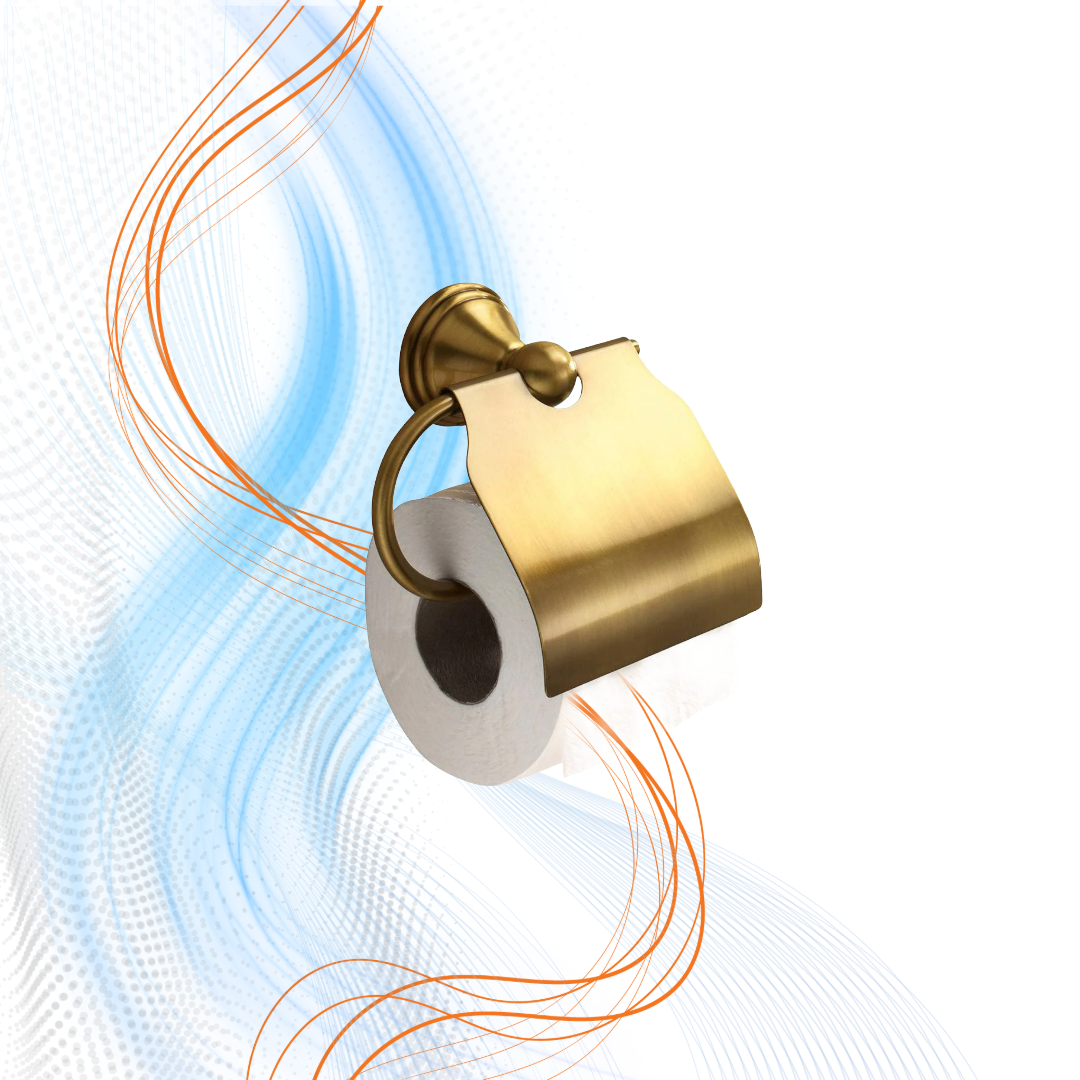 Porta Rotolo Coperto Gedy In Bronzo