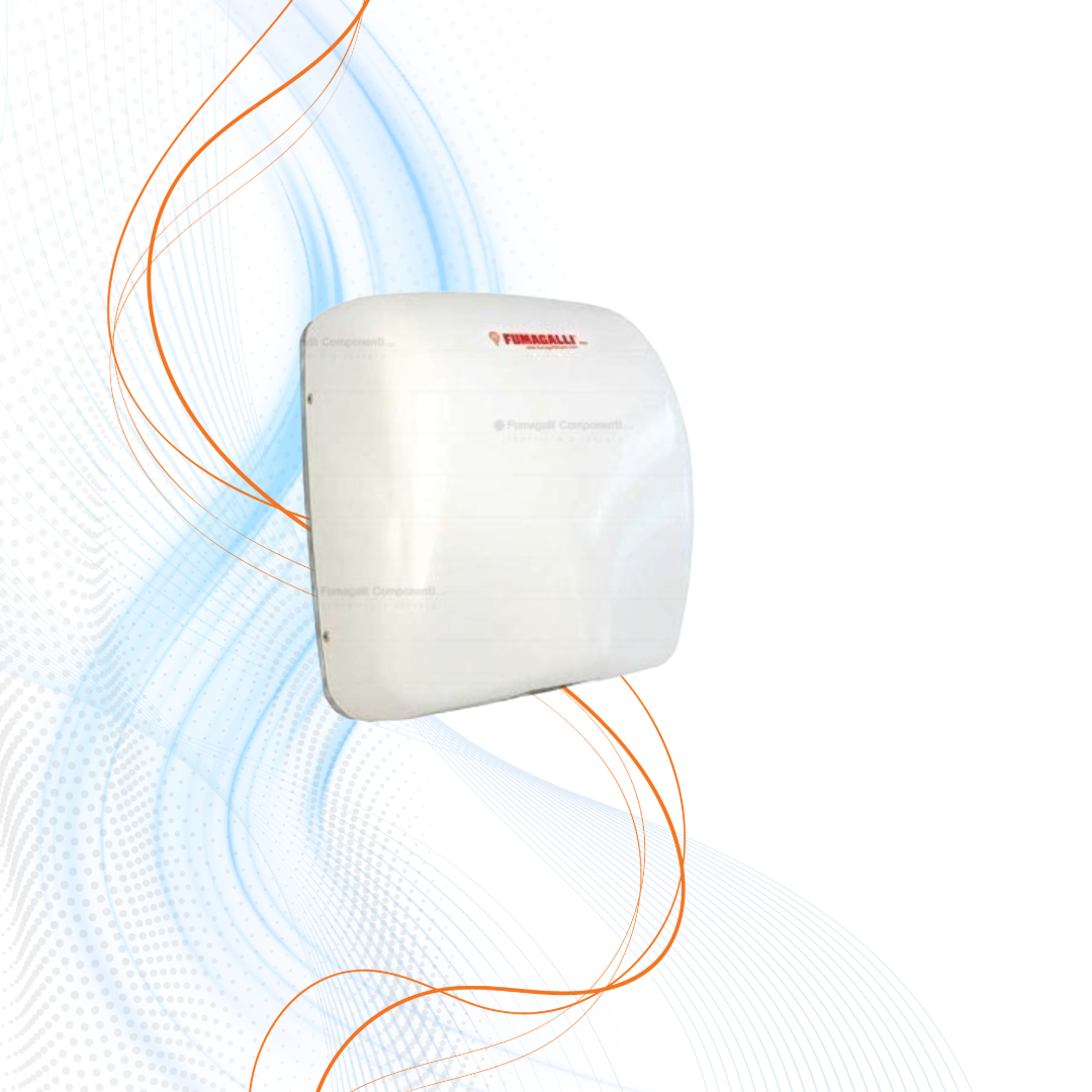 Asciugamani Elettrico A Fotocellula Natus Bianco Fumagalli Componenti