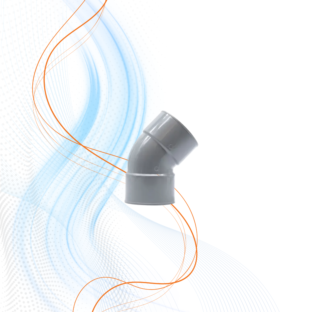 Curva Pvc 45° FF Grigia GDA