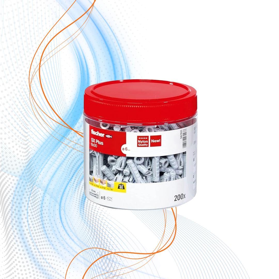 Barattolo Tasselli In Nylon  Con Viti SX Plus Fischer