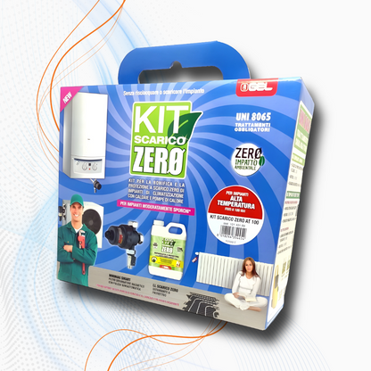 Kit Salvacaldaia GEL Kit Scarico Zero AT 100 - Defangatore Magnetico MiniMag Smart + Long Life Scarico Zero Defangante e Protettivo