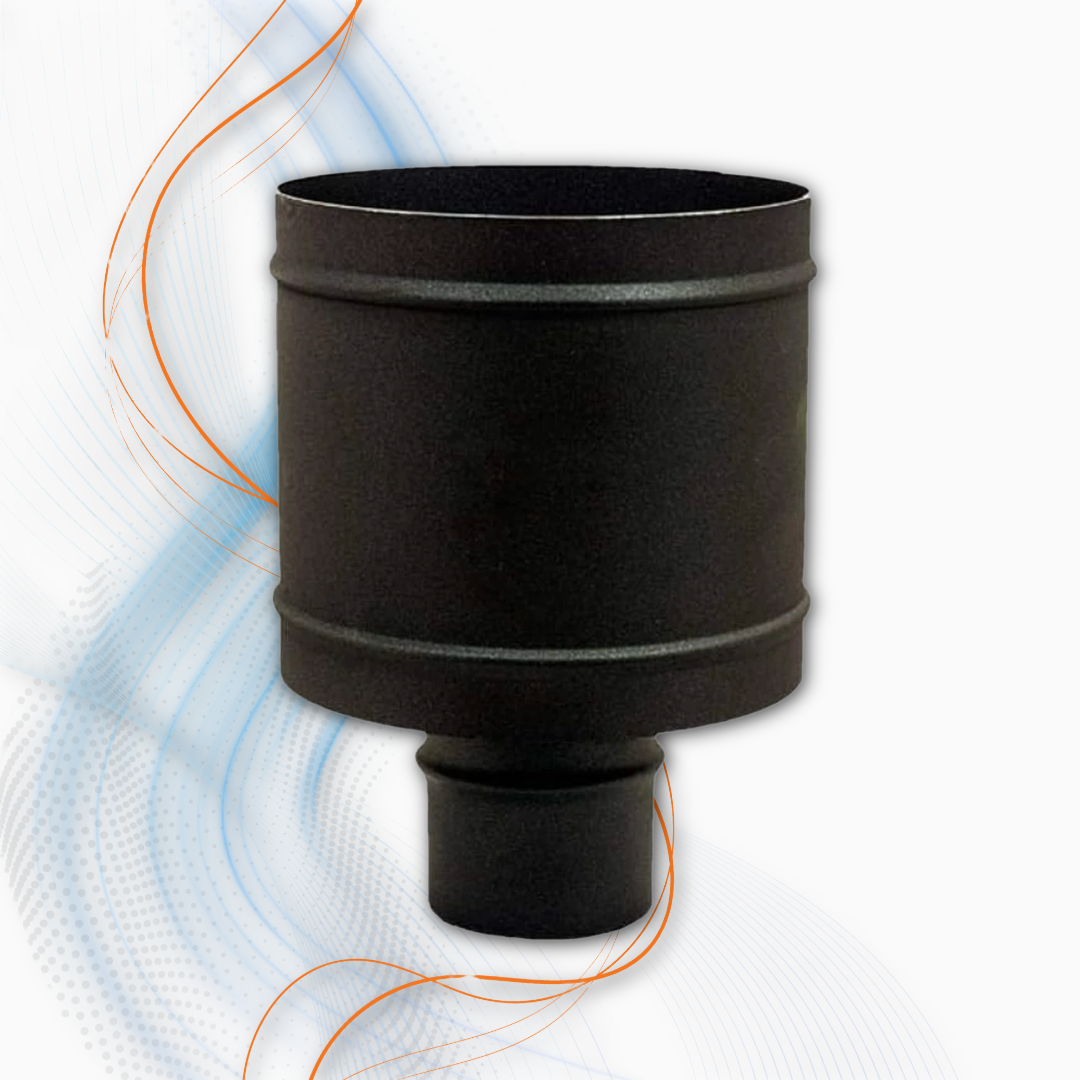 Terminale Antivento In Alluminio Verniciato Nero Oli Per Caldaia A Condensazione