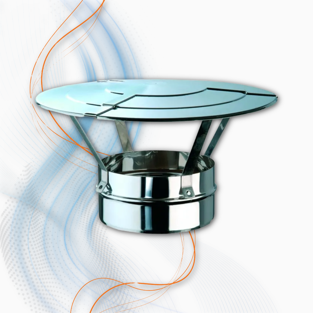 Cappello Cinese 100/120 Ø In PP/Inox  Polymaxacciai Per Caldaia A Condensazione