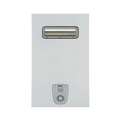 Scaldabagno Baxi AcquaPro Jet Blue Air Low Nox a Gas Camera Stagna - Da Esterno